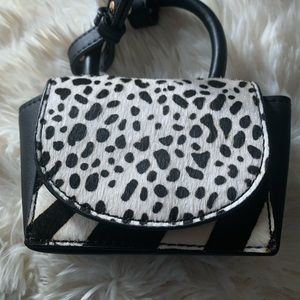 Mini leopard/ zebra print faux leather bag